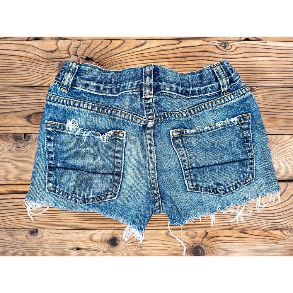 D2 Little Girls Cutoff‎ Jean Shorts Size 5 Crewcuts Match Mama Mini - Picture 2 of 5